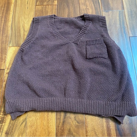 Shein Women's Brown Knitted Sleeveless Sweater Tank Size Large - Picture 1 of 7